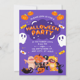 Increíble invitación para una fiesta de Halloween