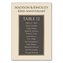 Increíble Número de Mesa Genérico Colorido y Fab p