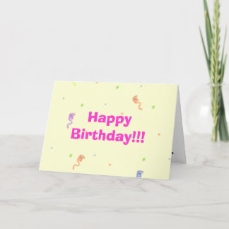 Increíble tarjeta de cumpleaños