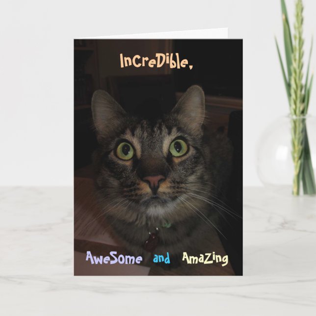 Increíble tarjeta de graduación (Anverso)