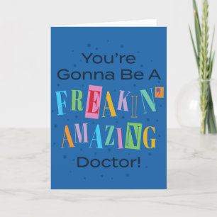 Increíble tarjeta de graduación Médico