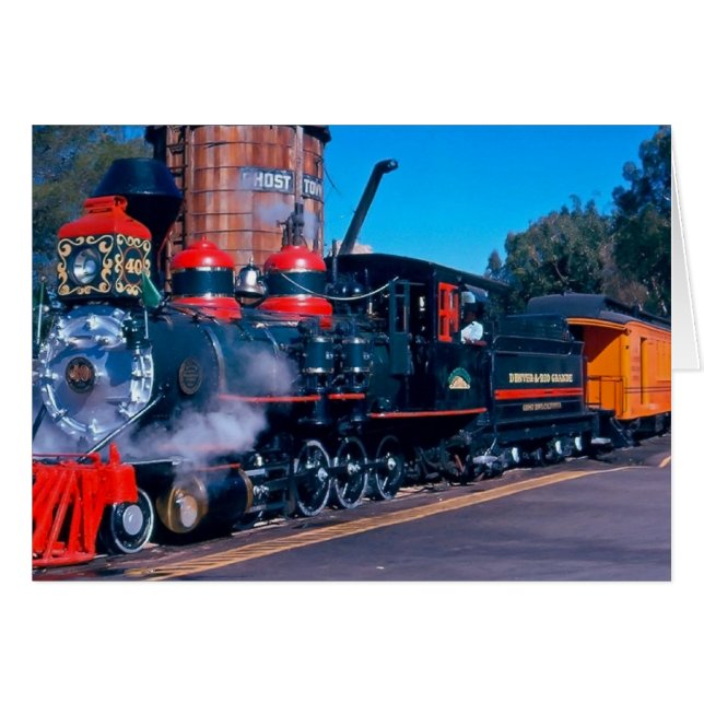 Increíble tarjeta en blanco del tren (Anverso (Horizontal))