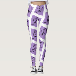 Increíbles Leggings con Estampado de Arte Abstract