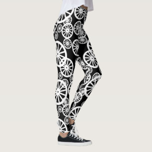 Increíbles Leggings con Patrón de Rueda Circular