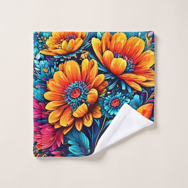 Incríble color floral de rosa (Toallita)