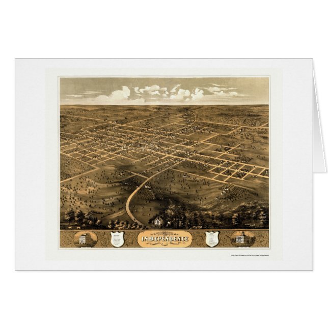 Independencia, mapa panorámico del MES - 1868 (Anverso (Horizontal))