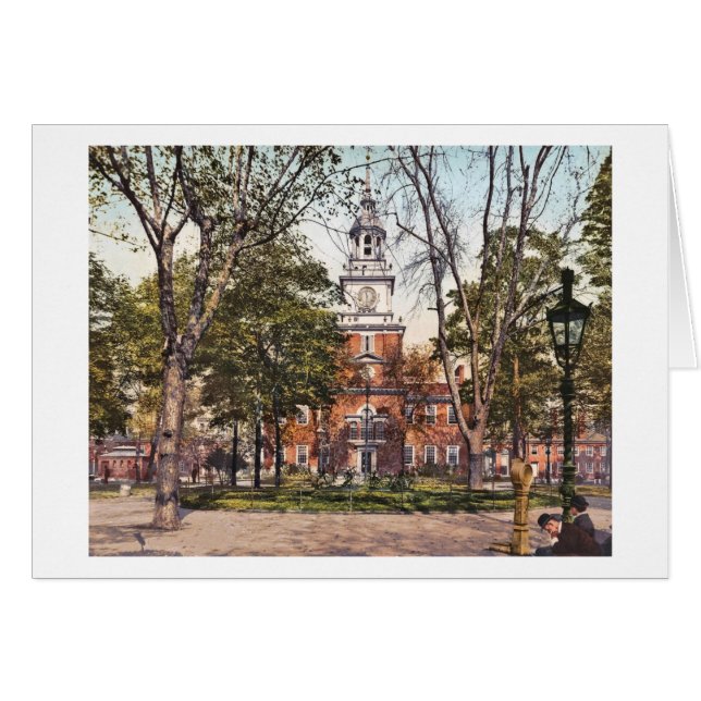 Independencia Pasillo Philadelphia, vintage 1900 (Anverso (Horizontal))