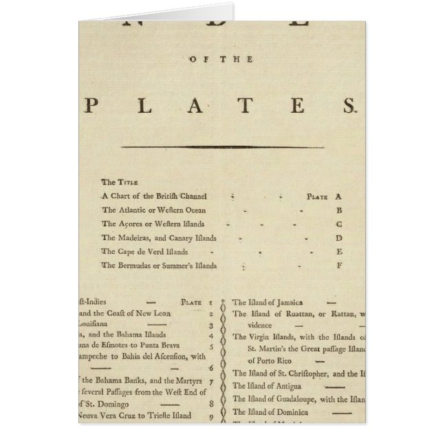 Index West India atlas (Frente)