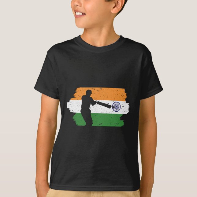 India Cricket National Fans Team Jersey Indian Fla (Anverso)