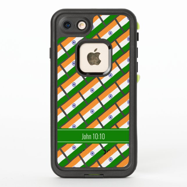 INDIA FLAG ESTILO INDIO personalizado (Reverso)