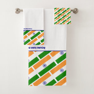 INDIA FLAG Personalized Scripture WHITE