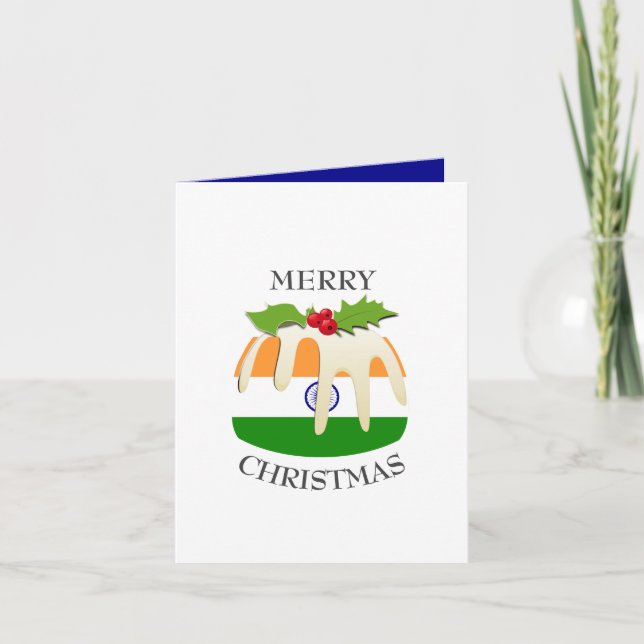 INDIA FLAG | Pudding festivo | Navidad (Anverso)