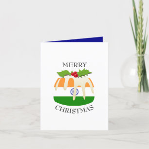 INDIA FLAG Pudding festivo Navidad