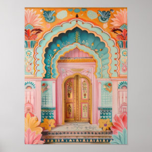 India Impresión India Ilustración Jaipur Impresión
