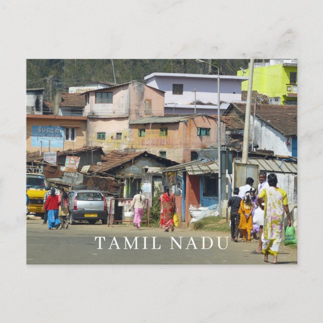 India La aldea Tamil Nadu tiene postales (Anverso)