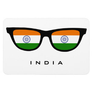 India Shades personalizado texto e imán de color