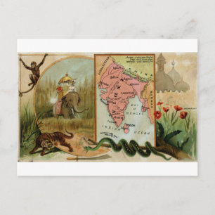 India, tarjeta de cosecha 1889