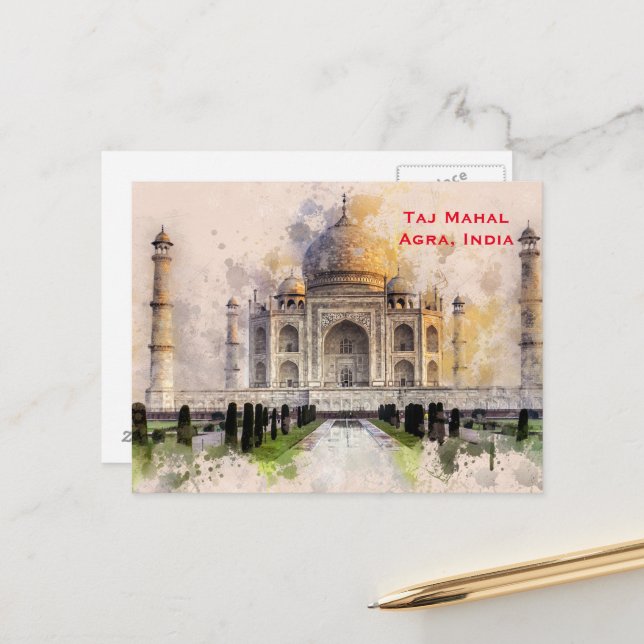 India: Viajes por turismo de cosecha añaden postal (Anverso/Reverso In Situ)