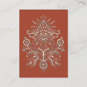 Indian Paisley II - Tarjeta de visita