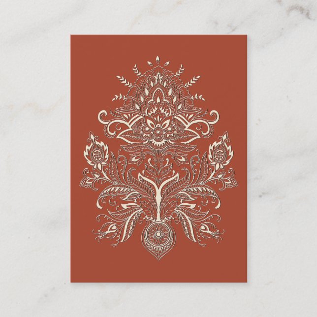 Indian Paisley II - Tarjeta de visita (Anverso)
