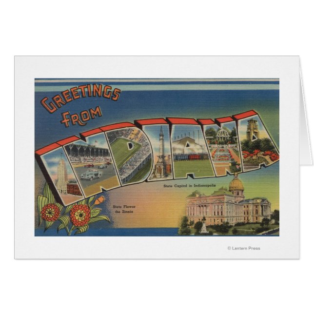 Indiana (Capital estatal/Flor) (Anverso (Horizontal))