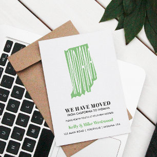 INDIANA Nos hemos mudado Nueva dirección Tarjeta p