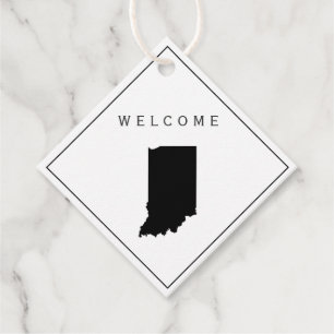 Indiana Welcome Bag Gift Etiqueta para el fin de s