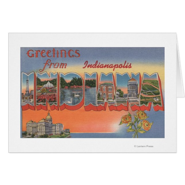 Indianápolis, Indiana - Escenas de letras grandes  (Anverso (Horizontal))