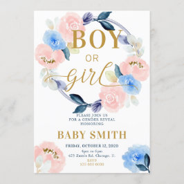 Indicación de género Invitación del niño o Chica