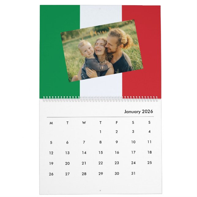 Indicador italiano 2026 Calendario Personalizzato  (Jan 2026)