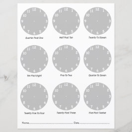 Indicar las hojas de trabajo de hora