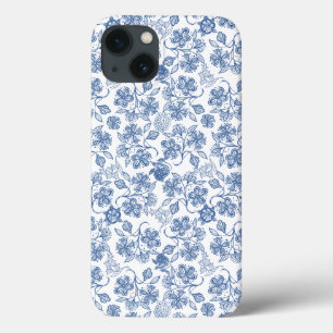 Indigo Azul Étnico Floral Samsung Nota 4 Funda