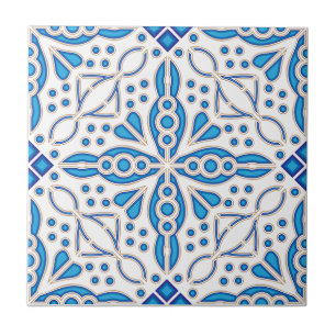 Indigo Azulejo azul portugués Lisboa decorativo