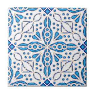 Indigo Azulejo azul portugués Lisboa decorativo