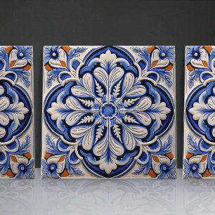 Indigo Azulejo azul portugués Lisboa decorativo