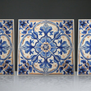 Indigo Azulejo azul portugués Lisboa decorativo