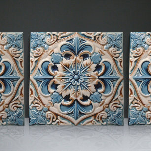 Indigo Azulejo azul portugués Lisboa decorativo
