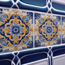 Indigo Azulejo azul portugués Lisboa decorativo