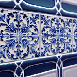 Indigo Azulejo azul portugués Lisboa decorativo