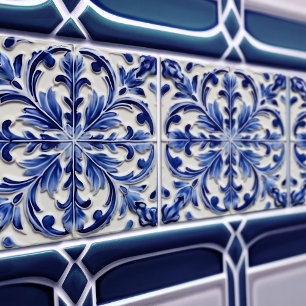 Indigo Azulejo azul portugués Lisboa decorativo