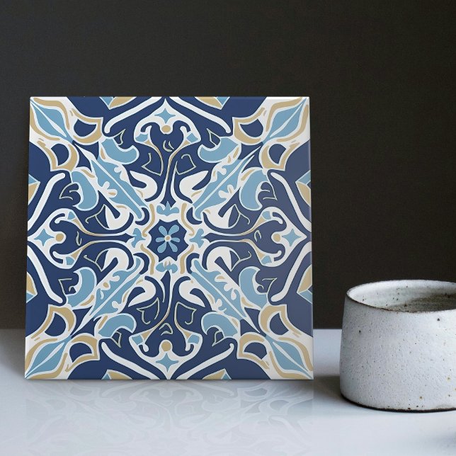 Indigo Azulejo azul portugués Lisboa decorativo (Subido por el creador)