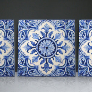 Indigo Azulejo azul portugués Lisboa decorativo