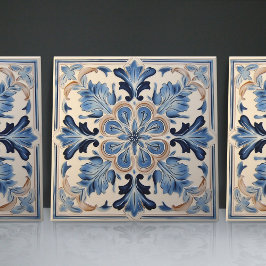 Indigo Azulejo azul portugués Lisboa decorativo