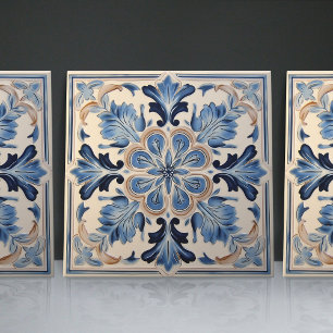 Indigo Azulejo azul portugués Lisboa decorativo