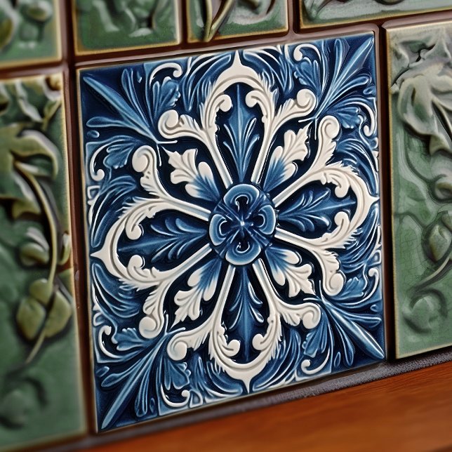 Indigo Azulejo azul portugués Lisboa decorativo (Subido por el creador)