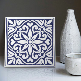 Indigo Azulejo Azul Portugués Lisboa Decorativo C