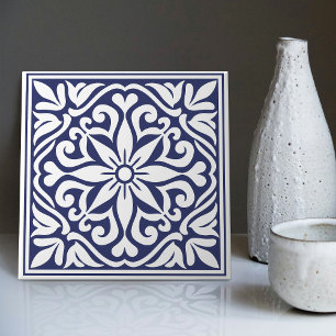 Indigo Azulejo Azul Portugués Lisboa Decorativo C