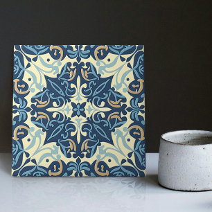 Indigo Azulejo Azul Portugués Lisboa Decorativo C