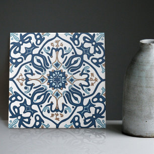Indigo Azulejo Azul Portugués Lisboa Decorativo C