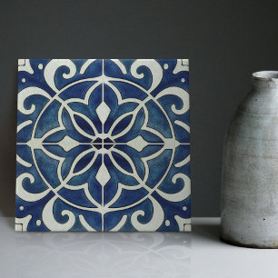 Indigo Azulejo Azul Portugués Lisboa Decorativo C